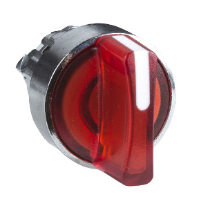 Cabeza selector luminoso rojo ø 22 2 posiciones con retorno ref. ZB4BK1443 Schneider Electric [PLAZO 3-6 SEMANAS]
