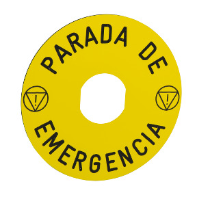 Comprar ETIQUETA PARADA DE EMERGENCIA 90MM.  ref. ZBY8430 precio