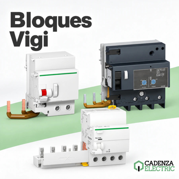 Bloques diferenciales adaptables para interruptores automáticos Bloques Vigi
