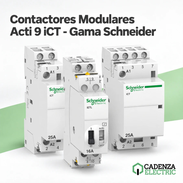 Contactores Modulares Acti 9 iCT - Gama Schneider