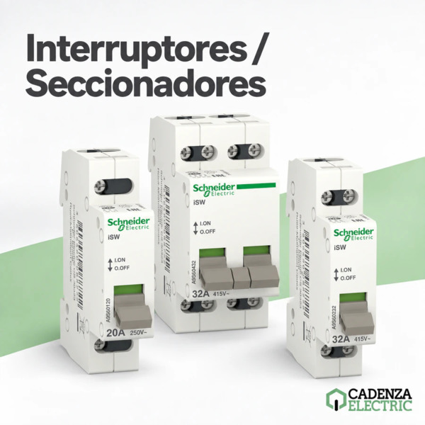Interruptores y seccionadores de Schneider Electric al mejor precio | Cadenza Electric Interruptores / Seccionadores