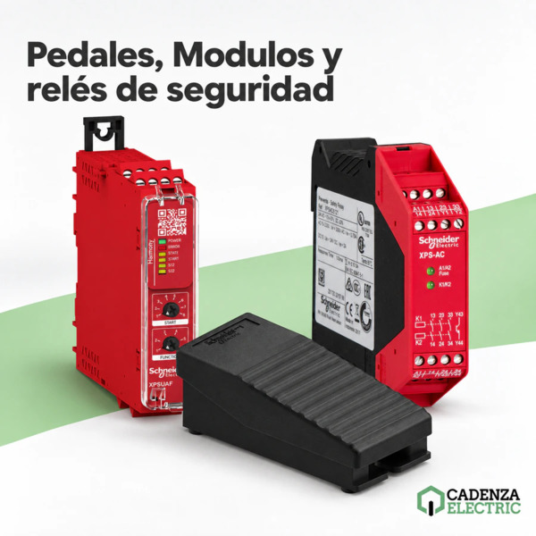 Pedales, Modulos y relés de seguridad de Schneider Electric al mejor precio | Cadenza Electric Pedales, Modulos y relés de seguridad