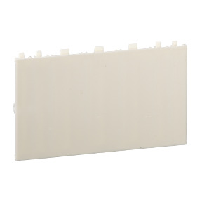 10 obturateurs blanc crème RAL 9001 fractionnables (5 modules) pour Pragma ((*)) ref. 13429 Schneider Electric [PLAZO 3-6 SEMANA