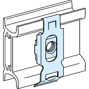 20 tuercas clip M4 para atornillar aparamenta en carril modular ref. 3164 Schneider Electric [PLAZO 3-6 SEMANAS]