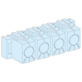 8 cubrebornes 4 polos, terminales en Powerclip ref. 4150 Schneider Electric [PLAZO 3-6 SEMANAS]