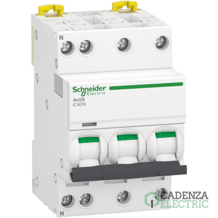 Compra Acti9 iC40N - disjuntor - 3P+N - 16A - Curva C - 6000A/10kA ref. A9P54716 Schneider Electric al mejor precio | Cadenza Electric