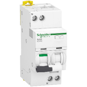 Acti9 iCV40 - RCBO - 1P+N - 10A - Curva C - 4500A - 10mA - tipo A ref. A9DC9610 Schneider Electric [PLAZO 3-6 SEMANAS]