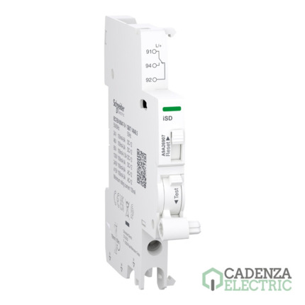 Compra Acti9 iSD contacto auxiliar, 100mA to 6A, AC-DC ref. A9A26907 Schneider Electric al mejor precio | Cadenza Electric