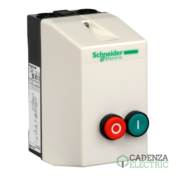 Arrancador DOL encerrado, Tesys LE, 12 A, 230 V CA con bobina, incluyendo 1 LC1D, 2 pulsadores ref. LE1D12P7 Schneider Electric