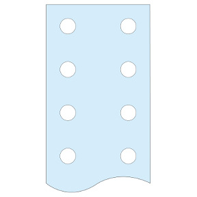 Barra de cobre perforada PE 255 Icw hasta 40 kA ef/1 s, L 1.675 mm ref. 4512 Schneider Electric [PLAZO 3-6 SEMANAS]