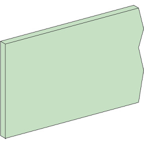 Barra de distribución horizontal sin orificios, 120 x 10 mm ref. 4552 Schneider Electric [PLAZO 3-6 SEMANAS]