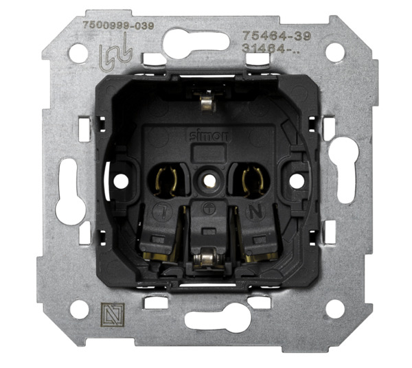 BASE 2P+T SCHUKO EMBORNAMIENTO RAPIDO Simon ref. 75464-39