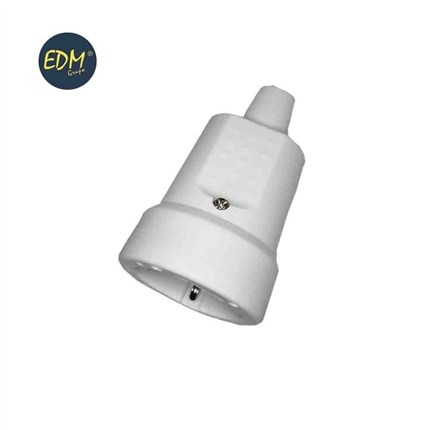 comprar BASE AEREA GOMA 10/16 A 250 V T/TL IP44 4,8 mm. BLANCA RETRAC