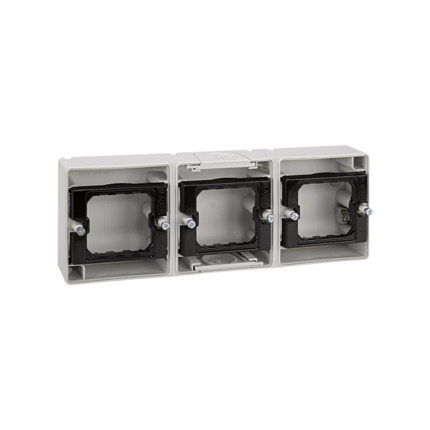 Comprar BASE CAJA ESTANCA 3 ELEMENTOS HORIZONTAL Simon ref. 4400765-035 al mejor precio | Cadenza Elecric