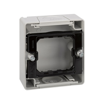 Comprar BASE CAJA ESTANCA GRIS 1 ELEMENTO AQUA Simon ref. 4400751-035 al mejor precio | Cadenza Elecric