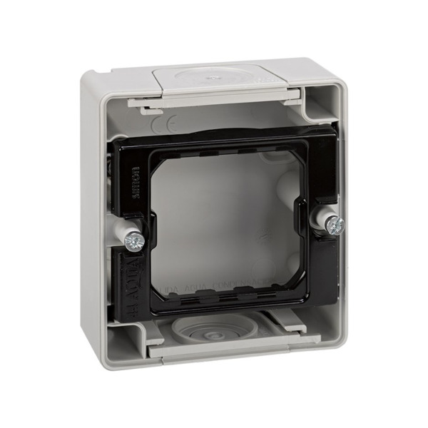 BASE CAJA ESTANCA GRIS 1 ELEMENTO AQUA Simon ref. 4400751-035