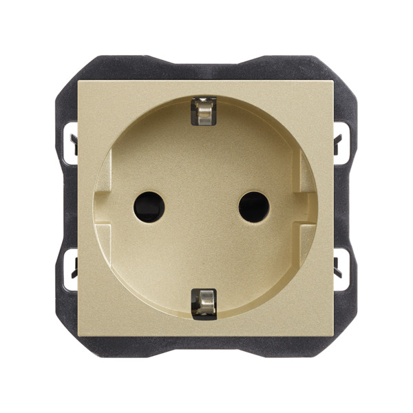 Base de enchufe Schuko emborn. Tornillo Simon ref. 20000432-094