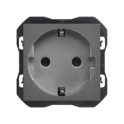 Comprar Base de enchufe Schuko emborn. Tornillo Simon ref. 20000432-096 al mejor precio | Cadenza Elecric