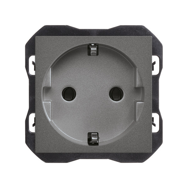 Base de enchufe Schuko emborn. Tornillo Simon ref. 20000432-096