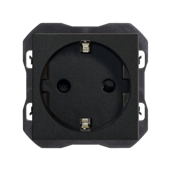 Base de enchufe Schuko emborn. Tornillo Simon ref. 20000432-098