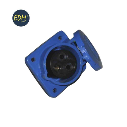 comprar BASE EMPOTRAR CETAC 2 P+T AZUL 16 A  precio 4,34 €