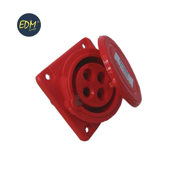 BASE EMPOTRAR CETAC 3 P+T ROJA 16 A