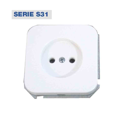 comprar BASE ENCHUFE 10/16 S-31 BLANCO NIEVE RETRACTILADA  precio 8,3