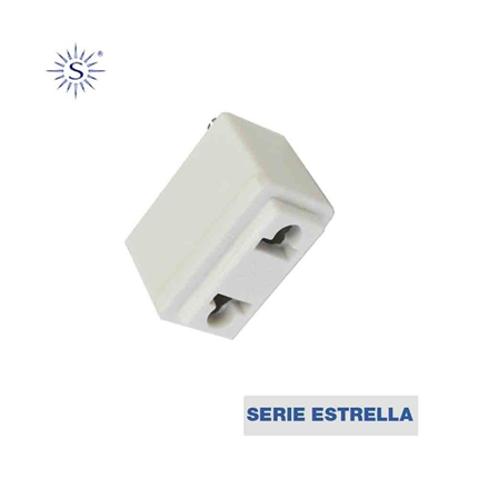 comprar BASE ENCHUFE BIPOLAR SERIE ESTRELLA  precio 2,96 €