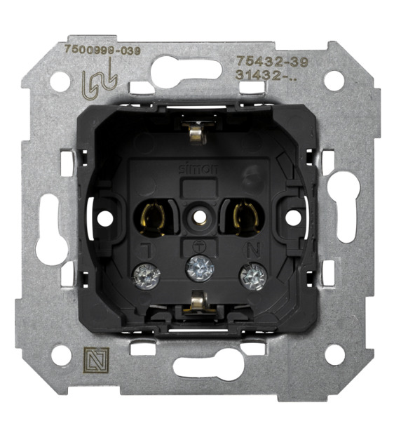 BASE ENCHUFE CON T.T. LATERAL Simon ref. 75432-39