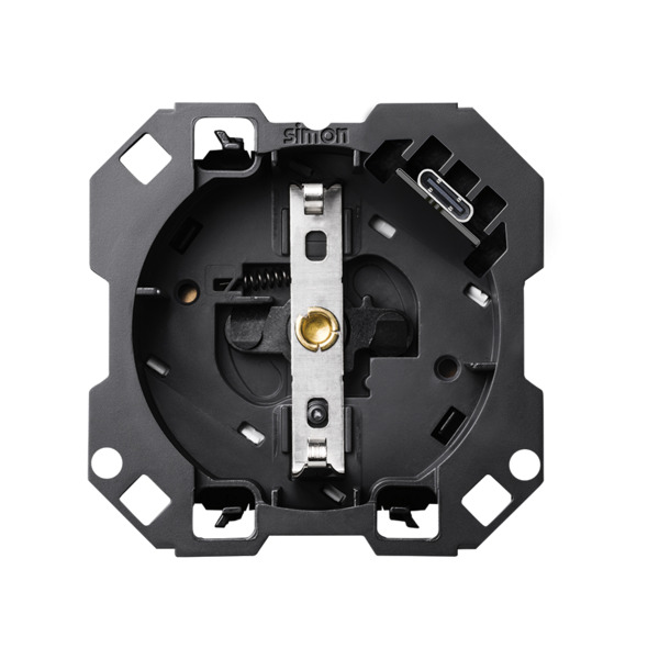 Base schuko con cargador USB C Simon ref. 10011432-039