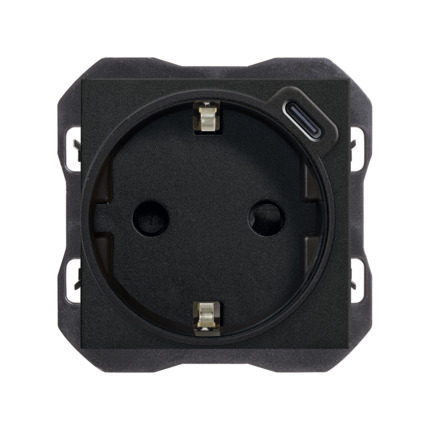 Comprar Base schuko con cargador USB C Simon ref. 20001432-098 al mejor precio | Cadenza Elecric