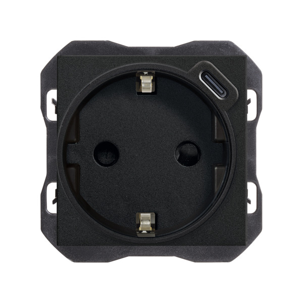 Base schuko con cargador USB C Simon ref. 20001432-098