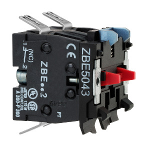 Bloque contacto doble para cabeza ø 22 2NC conexión faston ref. ZBE5043 Schneider Electric [PLAZO 3-6 SEMANAS]