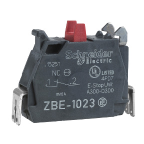 Bloque contacto para cabeza ø 22, 1NC conexión faston ref. ZBE1023 Schneider Electric [PLAZO 3-6 SEMANAS]