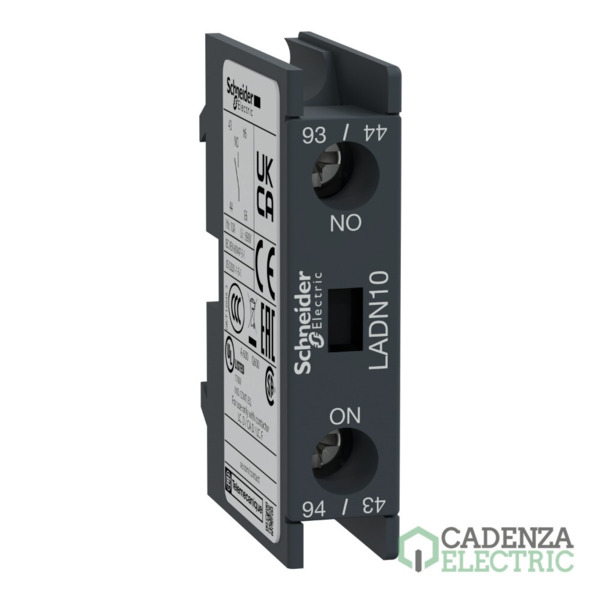 Bloque de Contacto Auxiliar TeSys D 1NA Terminales de Abrazaderas de Tornillo ref. LADN10 Schneider Electric