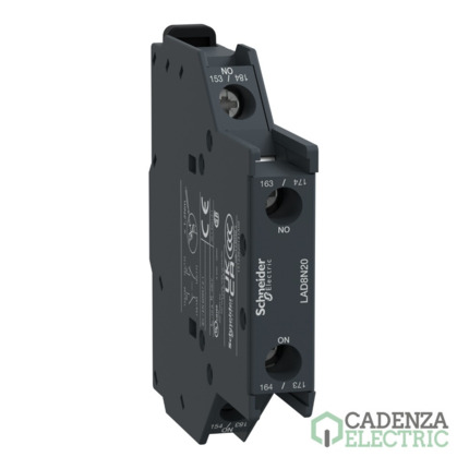 Compra Bloque de Contacto Auxiliar TeSys D 2 NA Terminales de Abrazaderas de Tornillo ref. LAD8N20 Schneider Electric al mejor precio | Cadenza Electric