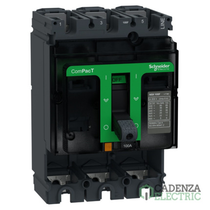 Compra Bloque de corte ComPacT NSX100F 36kA AC 3P 100A ref. C10F3 Schneider Electric al mejor precio | Cadenza Electric