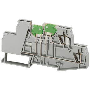 Bloque de disco de transporte Linergy - 2,5 mm² 16 A nivel doble 1x1 resorte ref. NSYTRR24SCD Schneider Electric [PLAZO 8-15 DIA