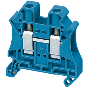 Bloque de terminales de paso - 10 mm² 57 A nivel único 1x1 tornillo - azul ref. NSYTRV102BL Schneider Electric [PLAZO 3-6 SEMANA