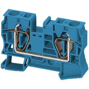 Bloque de terminales de paso - 16 mm² 76 A nivel único 1x1 resorte - azul ref. NSYTRR162BL Schneider Electric [PLAZO 3-6 SEMANAS