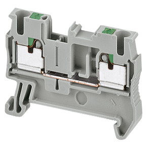 Bloque de terminales de paso - 2,5 mm² 24 A nivel único 1x1 Push-in - naranja ref. NSYTRP22AR Schneider Electric [PLAZO 8-15 DIA