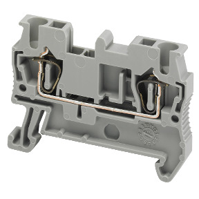 Bloque de terminales de paso - 2,5 mm² 24 A nivel único 1x1 resorte - gris ref. NSYTRR22 Schneider Electric [PLAZO 3-6 SEMANAS]