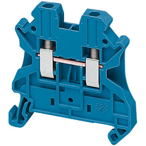 Bloque de terminales de paso - 2,5 mm² 24 A nivel único 1x1 tornillo - azul ref. NSYTRV22BL Schneider Electric [PLAZO 3-6 SEMANA