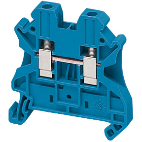 Bloque de terminales de paso - 4 mm² 32 A nivel único 1x1 tornillo - azul ref. NSYTRV42BL Schneider Electric [PLAZO 3-6 SEMANAS]