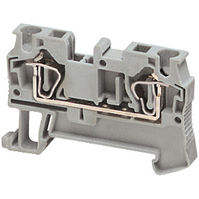 Bloque de terminales de paso Linergy - 4 mm² 32 A nivel único 1x1 resorte - gris ref. NSYTRR42 Schneider Electric [PLAZO 8-15 DI