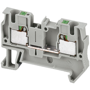 Bloque de terminales de paso Linergy - 4 mm² 32A nivel único 1x1 Push-in - gris ref. NSYTRP42 Schneider Electric [PLAZO 8-15 DIA