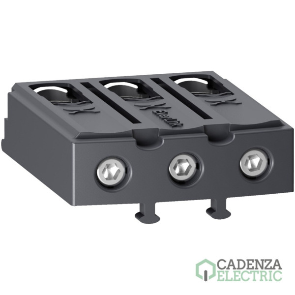 Bloque de terminales, Tesys deca, conectores de tornillo Everlink BTR, 3 P, para contactores LC1D40A-D80A ref. LAD96560 Schneide