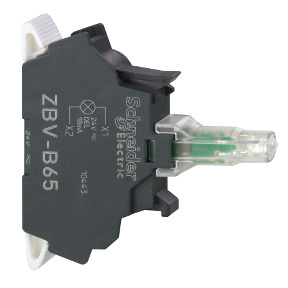 Bloque luminoso azul led integrado 24V para cabeza ø 22 borna resorte ref. ZBVB65 Schneider Electric [PLAZO 3-6 SEMANAS]