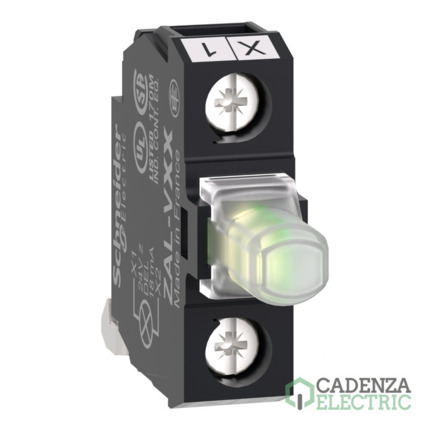 Compra Bloque luminoso, Harmony XALD, XALK, blanco, para cabeza de 22mm, LED universal, montaje en la parte posterior de la caja, 230...240V AC ref. ZALVB1 Schneider Electric al mejor precio | Cadenza Electric