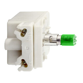 bloque luminoso verde LED BA 9 s - 110-120V para cabeza Ø30 ref. 9001KM58LG Schneider Electric [PLAZO 3-6 SEMANAS]